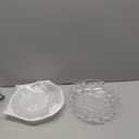 2 Pack Glass Fruit Bowl, Fruit Basket Holder, Crystal Fruit Bowl, Dessert Plate,Decorative Pedestal Bowl,for Table Décor for Home,Office, Wedding Decor, Fruit, Snack, Dessert (Large+Small,Clear)