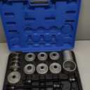 37Pcs Pull and Press Sleeve Kit, Bushing Press Kit for Most Engine Cars Vehicles, Universal Seal Bearing Bushing Removal Installation Tool Kit 4 Pulling Spindles with Nuts Case