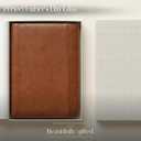 Genuine Leather Portfolio Padfolio Resume Folder for Men & Women