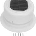 RV Solar Ventilation Fan,RV Solar Ceiling Vent Fan Comppact and Lightweight with ABS Material Strong Practicability, for RV Marine Shed Trailer
