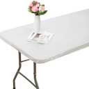 Pioggia Clear Vinyl Rectangle Fitted Tablecloth Elastic Edged Table Cloth Waterproof Oil-Proof Plastic Cover