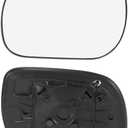 TOP-VIGOR 1-Pack Driver Side Heated Mirror Glass Compatible with 2006 2007 2008 2009 2010 2011 Toyota RAV4, Left Heated Mirror with Backing Plate, Replace 8796142790