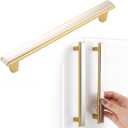 Nickel and Gold Cabinet Pulls Brushed Nickel and Gold Kitchen Cabinet Handles, 5 Pack 6-1/4 Inch, 2281 Two Tone Hardware for Cabinets Drawers Bedroom Dresser Cupboard Bathroom Vanity