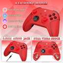 SZDILONG 2.4GHz Wireless Controller for Xbox Controller, Xbox One Series X|S Consoles, PC Windows, Steam, with 7 Colors RGB Light/1000mAh Battery/Programmable/Turbo, Dual Vibration/3.5mm Audio Jack (RED)