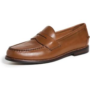 Polo Ralph Lauren Men's Alston Leather Penny Loafers, Tan, 11.5 Medium US