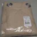 NICETOWN Thick Linen Curtains Privacy with Light Filtering, Grommet Semi Sheer Not See Through Linen Blend Curtain Drapes Vintage & Rustic for Farmhouse / Living Room, Angora, W55 x L84, 2 Panels