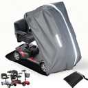 Mobility Scooter Storage Cover, Heavy Duty 1680D Oxford Fabric Electric Wheelchair Cover Waterproof, Wheelchair Cover for Travel Outdoor, 360  Full Coverage, L49 x W23 x H41, Grey