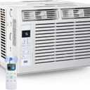 Window Air Conditioner 5,000 BTU, Window Type AC Unit with Cooling, Dry Mode, 4 Fan Speeds, 24-H Timer, Sleep Mode, Cooling for 230sq.ft Bedroom, Living Room, Office