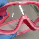 Kids Swim Goggles Age 3-8, Toddler Goggles No Hair Pull,Child Swimming Mask Fabric Strap (1pk Kids Mask - Unicorn & Mermaid)