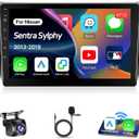 Leadfan Car Radio for Nissan Sentra 2013-2019 Car Stereo with Wireless CarPlay Android Auto, 10.1 inch Touch Screen for Sentra GPS Navigation Bluetooth FM/RDS WiFi SWC+Backup Camera