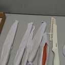 CAROTE 12 Pieces Kitchen Knife Set, Stainless Steel Knife Set With Nonstick Ceramic Coating, Dishwasher Safe with 6 Blade Guards, Rustproof, Brown