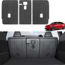 for Tesla Model Y Rear Back Seat Protector [Durable Upgraded TPE] Second Row Seats Back Cover,Waterproof Backrest Mats fit for 2021-2025 Tesla Model Y 5-Seater Accessories (Not Fit Juniper)