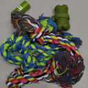 Tough Dog Rope Toys for Aggressive Chewers, Tough Tug of War Dog Toys for Large, Medium & Small Dogs – 5 Pack Including 2 Ropes & 3 Supplies