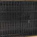 Amazon Basics Large 3-Tier Cat Cage Playpen with Easy to Clean Removable Tray, Front Doors, Portable, Foldable, 35.8" x 22.4" x 50.6", Black