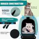 Top tasta Dog Cat Carrier Pet Carriers for Small Medium Large Cats Dogs Carrier Soft Sided Small Puppy Dog Carrier Portable Foldable Airline Approved Dog Cat Travel Carrier Green Large (20.0"L x 13.0"W x 13.0"H)