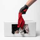 Huck & Terry Multicolored T-Shirt Rags (12 lb Box), Cotton Blend Cleaning Cloths, Lint-Free & Absorbent for Auto, Paint, Stain, Kitchen & Shop, Washable, 18 x 18 in (12 LBS)