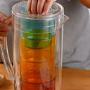 Infuse 5 Piece Acrylic Plastic Drinkware Set with Pitcher and 4 Drink Tumblers