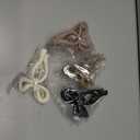 4 PCS Bow Hair Clips for Women Bow Claw Clip 5" Extra Large Hair Claw Clips for Thick and Long Hair Cute Bows Big Clip (1 Count (Pack of 4), 5" - Glossy- Khaki + Off-white + Ash Pink + Black)