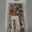 Qivtpjkrin Vintage Halloween Design Phone Case for iPhone 15 Pro max, Hippie Cat Skull Pumpkin Pattern Cover for Girls Boys for iPhone 15 Pro max, Unique Trendy TPU Bumper Cover Case