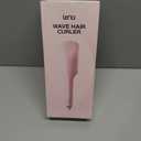 Crimper Waver Tool LENA S17S for Short to Medium Hair, Compact Styler with Titanium Barrel, Fast Heating, Adjustable Temperature, Anti-Scald Design, Auto Shut-Off, Negative Ions, Pink