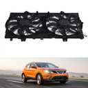 munirater Dual A/C Radiator Condenser Cooling Fan Replacement for Rogue 2014-2018 Replacement for X-Trail 2015-2017