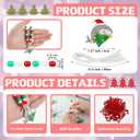 Tondiamo 24 Sets Christmas Shark Bead Necklaces Crafts DIY Beads Necklaces Making Kit DIY Crafts for Party Favor Gift Supplies Jewelry Making