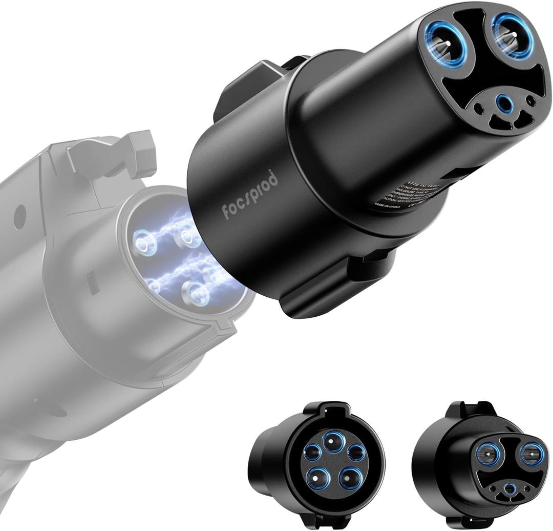 J1772 to Tesla Charger Adapter, Max 80A 250V Fast Charging Only for Tesla Model 3/Y/X/S/Cybertruck Charging Adapter, Compatible with J1772 EV Charge to Tesla Adapter