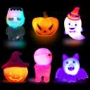 Jofan 6 Pack Halloween Light Up Bath Toys Halloween Toys for Kids Toddlers Boys Girls Halloween Party Favors Halloween Treat Bags Gifts