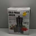 Juicer Machines with 5.8" Large Feed Chute, Cold Press Juicer for Whole Vegetables and Fruits 400W, Slow Masticating juicer Easy to Clean Juice Extractor Machine High Juice Yield (Titanium Gray)