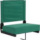 BOWERY HILL Grandstand Comfort Seat in Aluminum Frame in Hunter Green