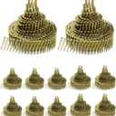 QWORK Siding Nails, 4200 Count 1-1/2-Inch x .083-Inch Collated Wire Coil Siding Nails,15-Degree Full Round Head