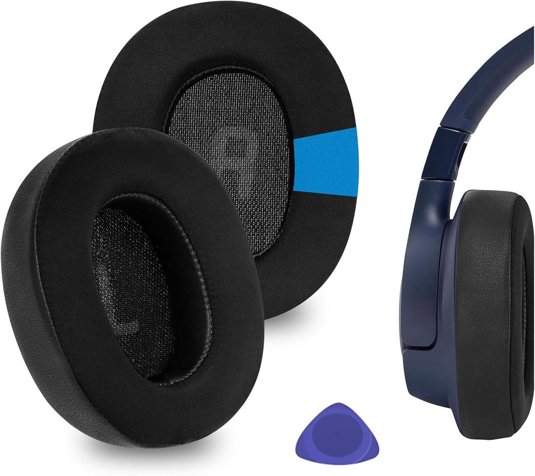 Geekria Sport Cooling-Gel Replacement Ear Pads Compatible with JBL Tune720BT/ Tune750BTNC/ Tune710BT/ Tune700BT/ Tune760NC/ Tune770NC Wireless Headphones, Repair Parts (Black)