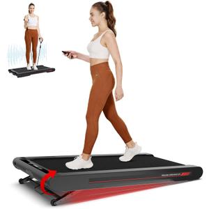 Sperax Walking Treadmill Pad with APP, 3 in 1 Under Desk Treadmill, 400W Low Noise Walking Vibration Pad with Remote Control,Portable Treadmills for Home Office (manual 10% incline)