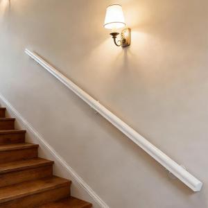 Wooden Handrails, 1-14ft Non-Slip Staircase Handrail,Wall Mounted Barrier-Free Staircase Grab Bar for Elderly, for Home Garden Corridor Lofts Kindergarten Guardrail Decking Railings (7FT)