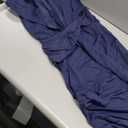 Memoriesea Women's Elegant Sleeveless Deep V Neck Bodycon Party Evening Gown Maxi Dress Dark Navy XL