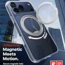 TORRAS 360 Magnetic Stand for iPhone 17 Pro Max Case, [Fit for MagSafe] [4X Military-Grade Protection] Slim Case for iPhone 17 Pro Max 6.9" 2025, Clear, Ostand O3 Fitness Series (B-Crystal Clear)