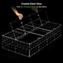 GuineaLoft™ Acrylic Cage Lid (4mm) - 4x2ft Large Clear Lid, Crystal Clear Views from Top, Easy to Open and Close, Easy to Remove, Supporting Beams & Brackets Included