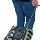 Pet Gear I-GO2 Roller Backpack, Travel Carrier, Car Seat for Cats/Dogs, Mesh Ventilation, Included Tether, Telescoping Handle, Storage Pouch, 2 Models