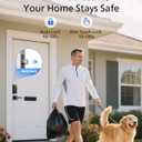 Philips Wi-Fi Door Lock, WiFi Smart Lock Keyless Entry Deadbolt for Front Door, Compatible with Alexa & Google Assistant, Remote Control, Built-in WiFi, APP Fingerprint Passcode Unlock, Auto Locking