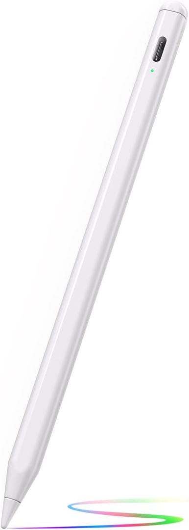 2 x Compatible with iPad Pencil 2nd Generation Apple iPad 6/7/8/9/10th,iPad Pro 11"/12.9",iPad Air 3/4,iPad mini 5/6,Stylus Pen for iPad 9th & 10th Generation,2X Faster Charge Smart Pencil-White