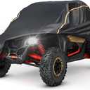 KEMIMOTO X3 Cover 2 Seater, Waterproof Oxford Cloth Long Lasting Keep Clean Cab Enclosure UTV Cover, 134"73"60" Medium, Compatible with Can-Am Maverick X3 2017-2025