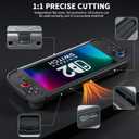 GLDRAM Case for Nintendo Switch 2 (2025), Portable Travel Carrying Storage Bag with Concave & Convex Groove Design, Dockable Hardshell Heavy-Duty Protective Cover with Screen Protector & 8 Thumb Grips (Black)