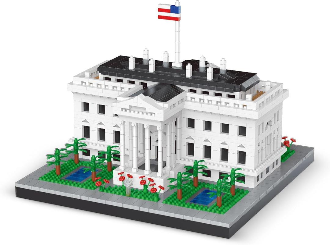 US White House Micro Mini Building Blocks Toys for Adult Perfect Replica Educational Fun Display-Worthy Masterpiece