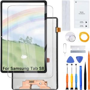 Display Screen for Samsung Tab S8 X700 X706 LCD Screen Replacement Assembly with Kit