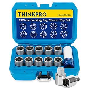 Click to see full view
	
	
Locking Lug Nut Key-Wheel Lock Key Compatible with Toyota,Lexus,Tacoma,etc. 10 Pieces Wheel Lock Removal Kit,A to J Anti Theft Lug Nut Removal Tool