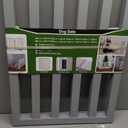 ZJSF Freestanding Indoor Dog Gate for House Foldable Wood Puppy Gate for Doorways Pet Gate for Stairs Extra Wide Pet Fence, Grey, 32" Height 3 Panels (Gray)