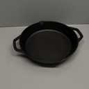 Lodge 12 Inch Pre-Seasoned Cast Iron Skillet - Dual Assist Handles - Use in the Oven, on the Stove, on the Grill, or Over a Campfire - Black