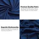2 Pack 32x43 Inch Navy Blue Spandex Cocktail Table Covers, Fitted Round Cocktail Tablecloth, Stretch Highboy Table Cover Cloth for Wedding, Party, Banquet, Event