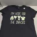 T Shirt "I'm Here For The Snacks", Black, XL