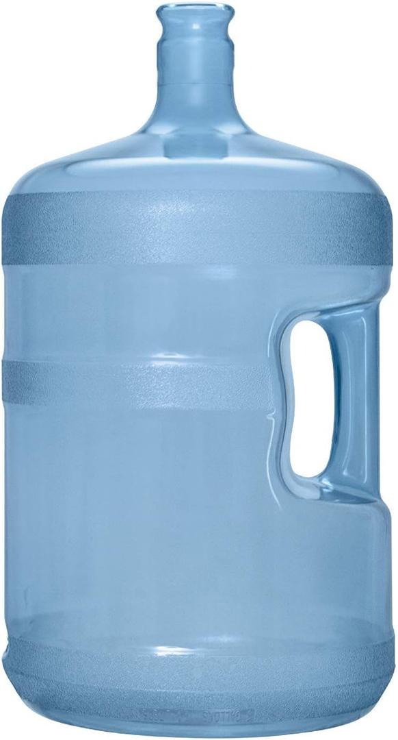 Brio 5 Gallon Plastic Crown Cap Reusable Water Bottle Container